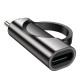 Перехідник Hoco UA32 Type-C male to Type-C female display adapter 100W Black