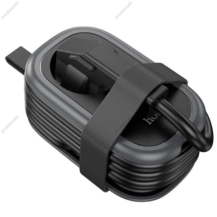 Подовжувач мережевий фільтр Hoco NS7 Sharp 1 position (PD20W / 1C2A) desktop socket (EU / GER) Black