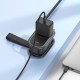 Подовжувач мережевий фільтр Hoco NS7 Sharp 1 position (PD20W / 1C2A) desktop socket (EU / GER) Black