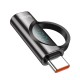 Перехідник Hoco UA32 Type-C male to Type-C female display adapter 100W Black