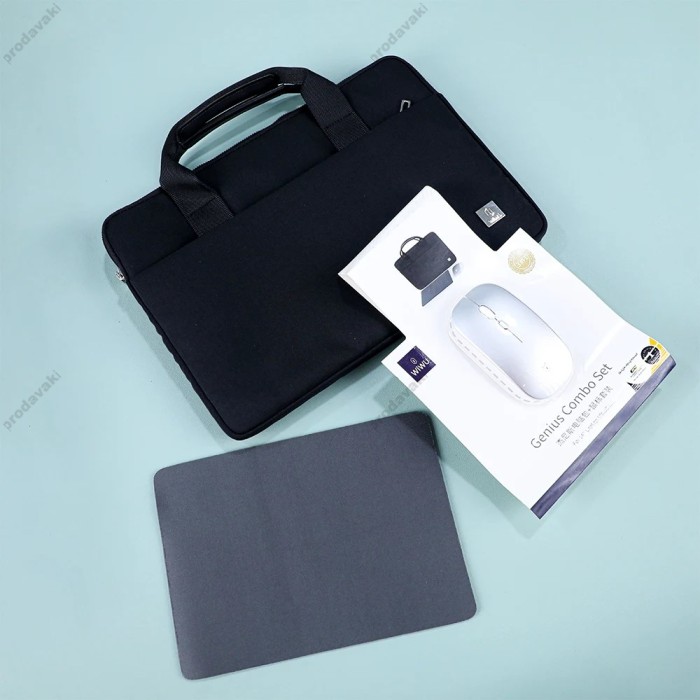Сумка Wiwu Genius Combo Set для ноутбука MacBook планшета 15"-16.2" Black