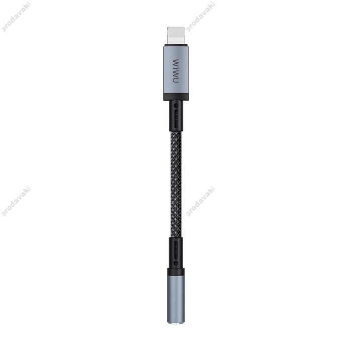 Перехідник Wiwu Wi-C047L Legend Audio Convertor (0.15m) Lightning to 3.5mm black
