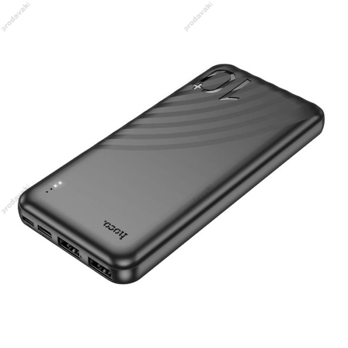 Повербанк портативний акумулятор Power bank Hoco J123 Element 10000 mAh Black