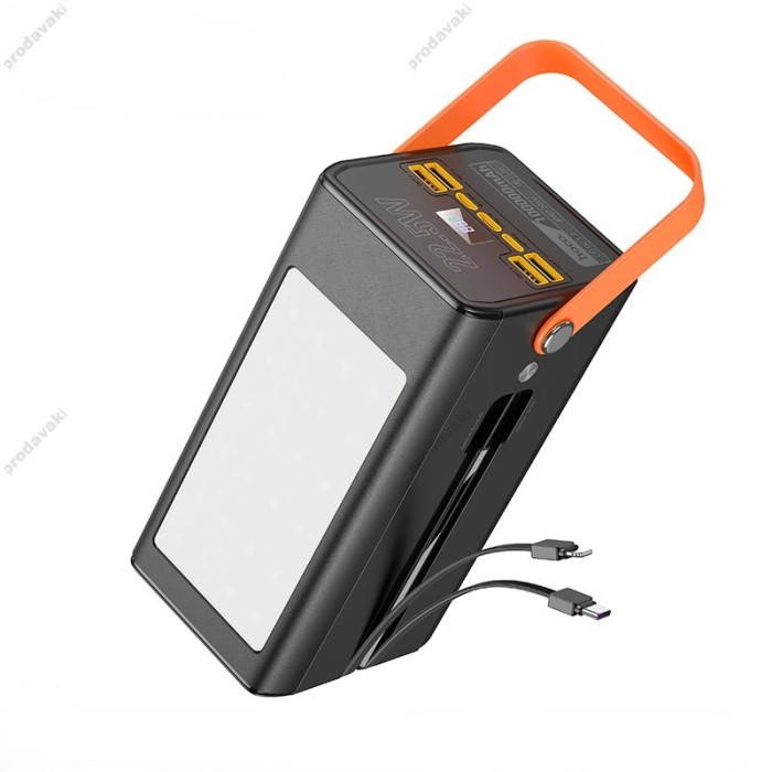 Повербанк портативний акумулятор Power bank Hoco DB49 Action fully compatible 100 000mAh 22.5W Black