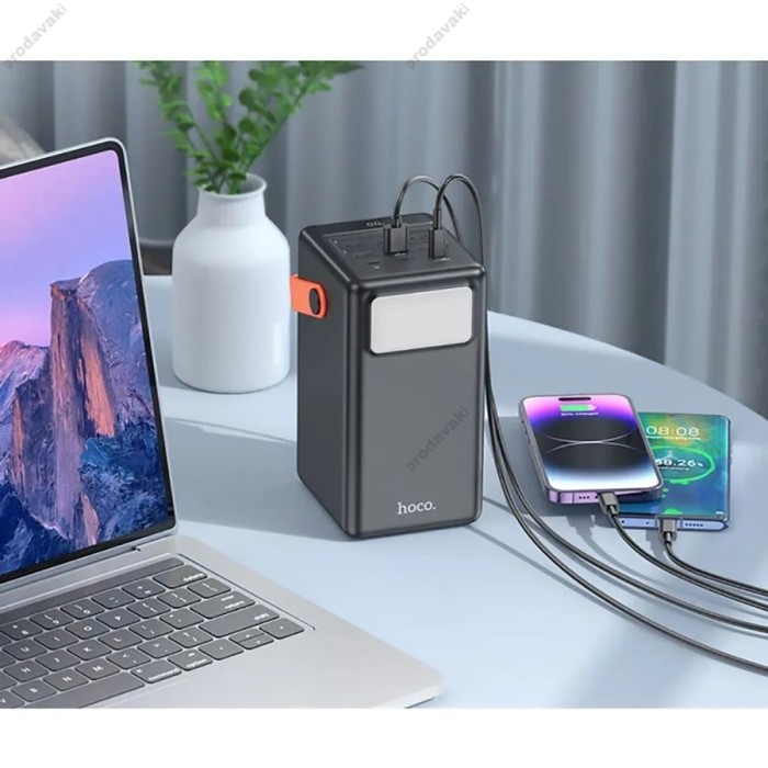Повербанк портативний акумулятор Power bank Hoco J142 Surpass fully compatible 100 000mAh 22.5W/3A Black