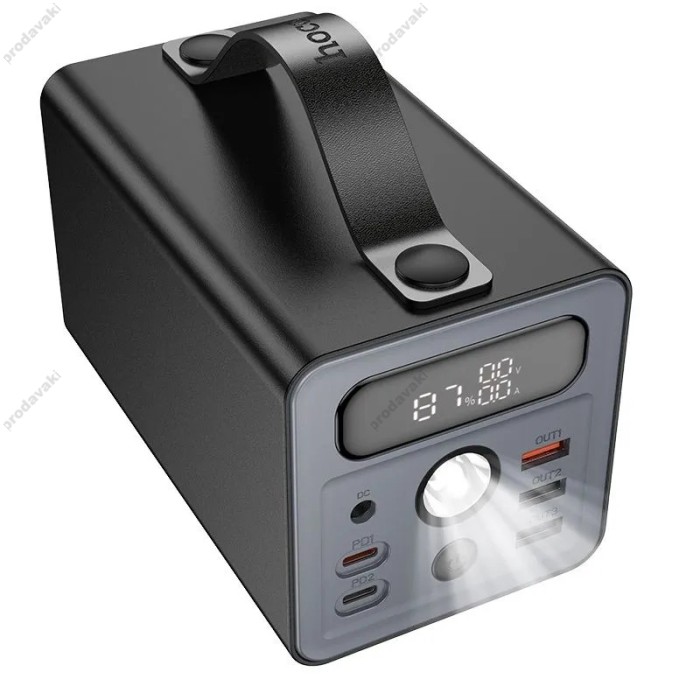 Повербанк портативний акумулятор Power bank Hoco J138 Distant DC 12V 22.5W 60000 mAh Black