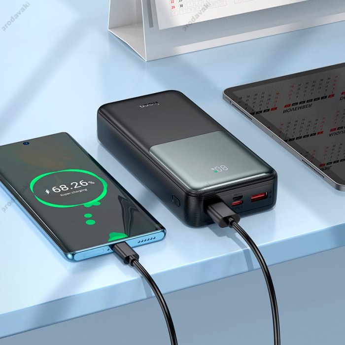 Повербанк портативний акумулятор Power bank Hoco J136A Fast Charge 22.5W 20000 mAh Black