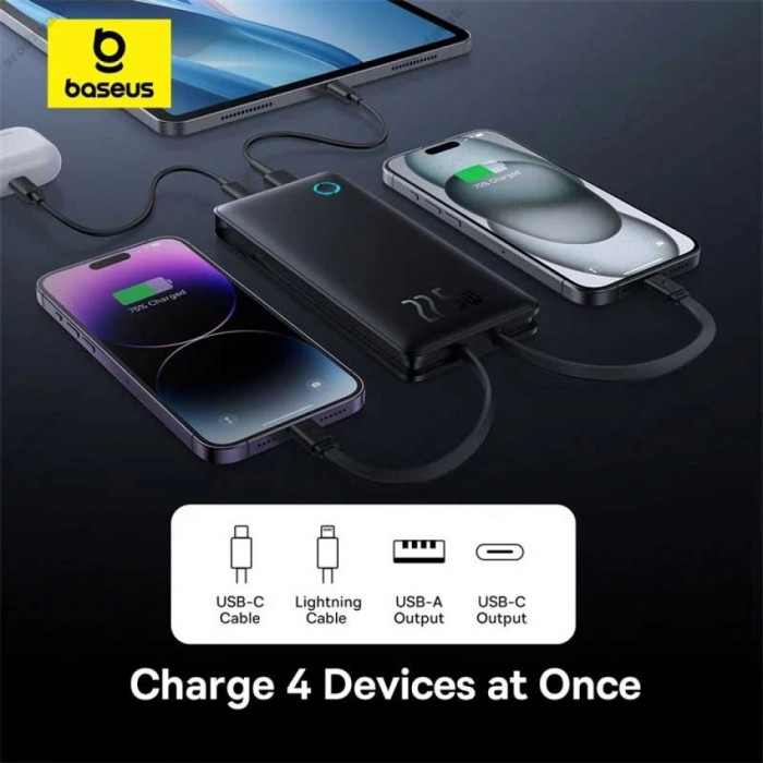 Повербанк портативний акумулятор Power bank Baseus Airpow Lite 22.5W 10000 mAh Black P10067501123-00