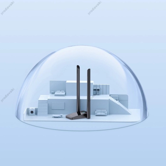 Бездротовий WiFi Адаптер Baseus FastJoy Series 1300Mbps External Antenna Black (B01317600111-05)