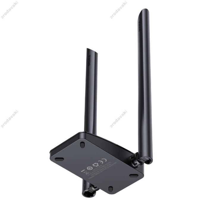 Бездротовий WiFi Адаптер Baseus FastJoy Series 1300Mbps External Antenna Black (B01317600111-05)