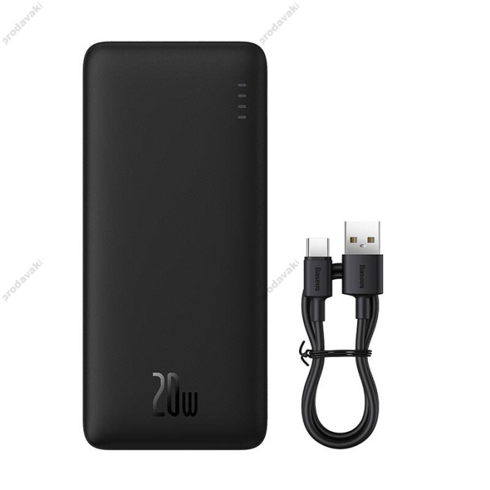 Повербанк портативний акумулятор Power bank Baseus Airpow Fast Charge 20W 20000 mAh Black P10022804113-00