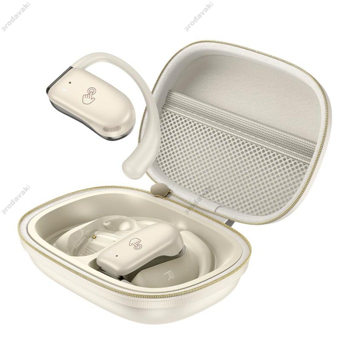 Бездротові Bluetooth навушники Hoco EA2 Graceful open true бездротовий headset BT 5.3 Milky white