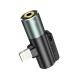Кабель перехідник Adapter Hoco LS32 digital 3.5 audio converter for Lightning 2A Grey