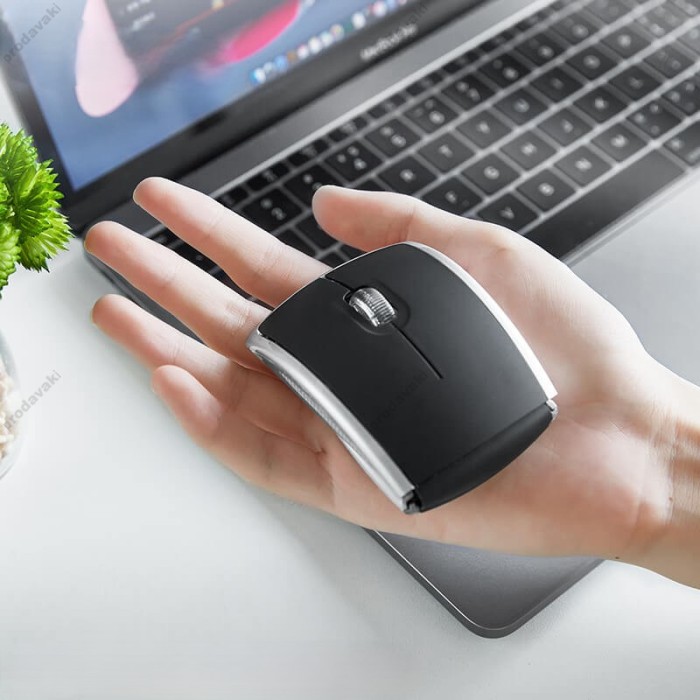 Комп'ютерна мишка Hoco DI03 foldable USB wireless 2.4 G mouse Black