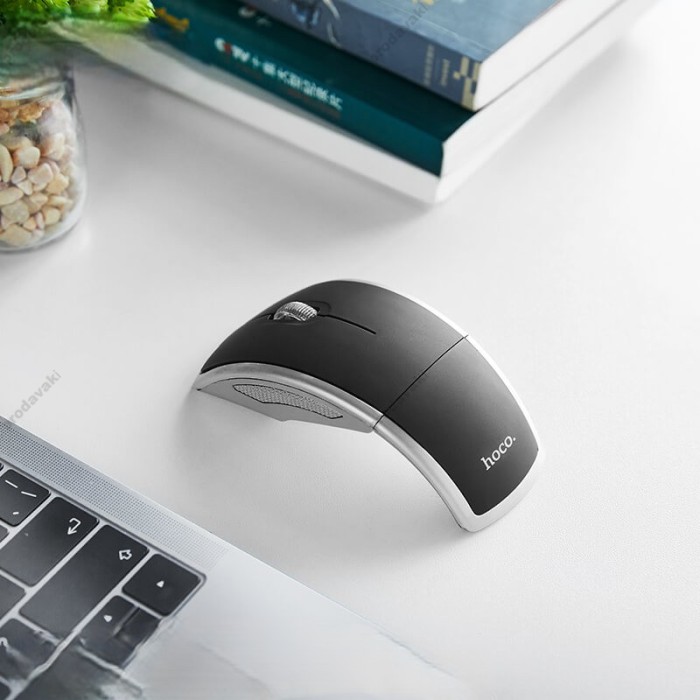Комп'ютерна мишка Hoco DI03 foldable USB wireless 2.4 G mouse Black