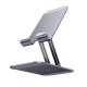 Настільний тримач Hoco PH50 Plus Ivey dual axis rotating metal tablet desktop holder 4.5-12" Grey