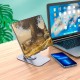 Настільний тримач Hoco PH50 Plus Ivey dual axis rotating metal tablet desktop holder 4.5-12" Grey