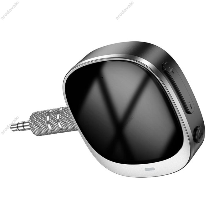 Автомобільний Bluetooth адаптер HOCO E80 Travel car AUX BT receiver BT5.3 Black