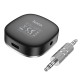 Автомобільний Bluetooth адаптер HOCO E80 Travel car AUX BT receiver BT5.3 Black