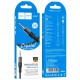 Кабель аудіоадаптер Hoco UPA27 Spirit transparent AUX audio cable 1.2M Black