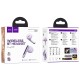Бездротові Bluetooth навушники HOCO EQ7 Snowflake true wireless headset BT 5.3 Purple