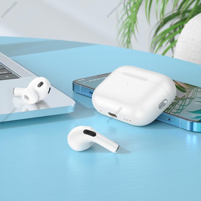 Бездротові Bluetooth навушники Hoco EW77 True wireless stereo headset BT 5.4 White