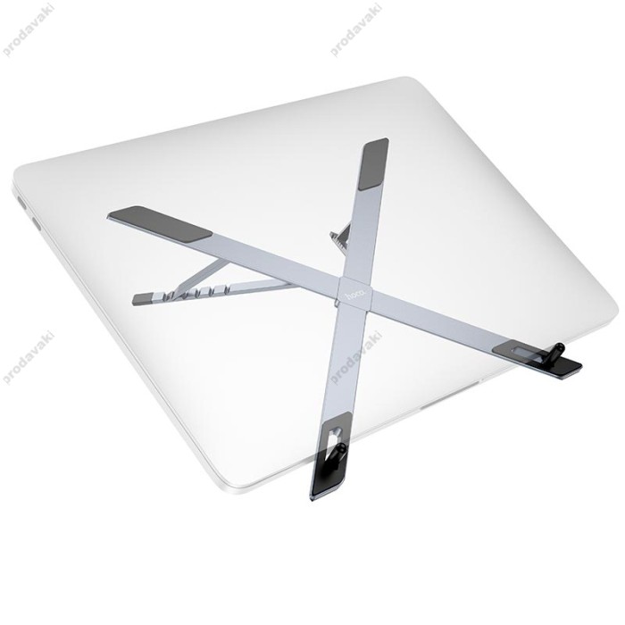 Підставка для ноутбука та MacBook Hoco HD9 Action metal folding notebook holder metal-grey