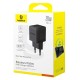 Мережевий зарядний пристрій Baseus Palm Type-C+USB 20W Black P10111608113-00