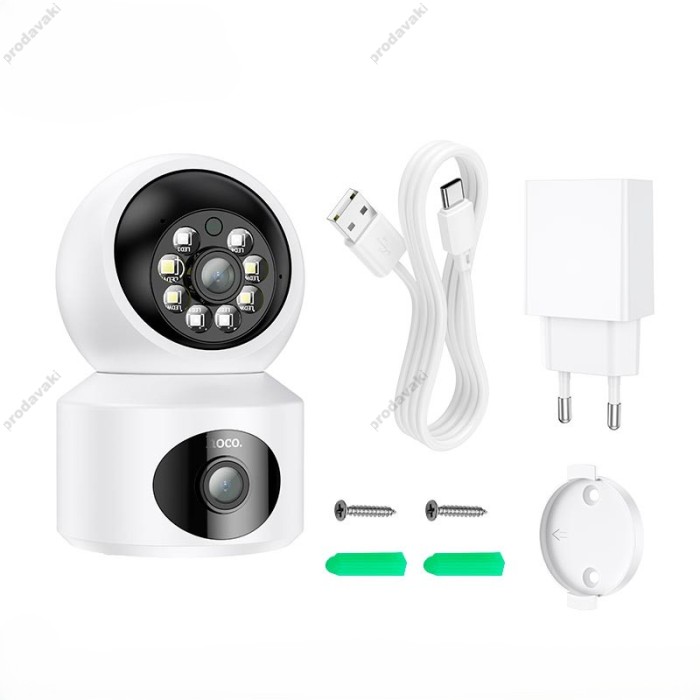 Камера відеоспостереження Hoco DI53 Admire dual-lens smart surveillance camera 1080P White
