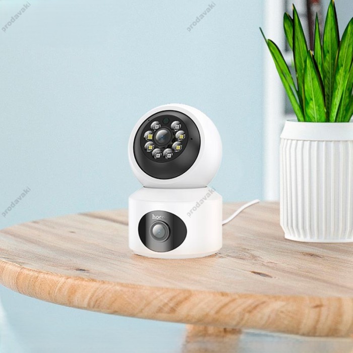 Камера відеоспостереження Hoco DI53 Admire dual-lens smart surveillance camera 1080P White