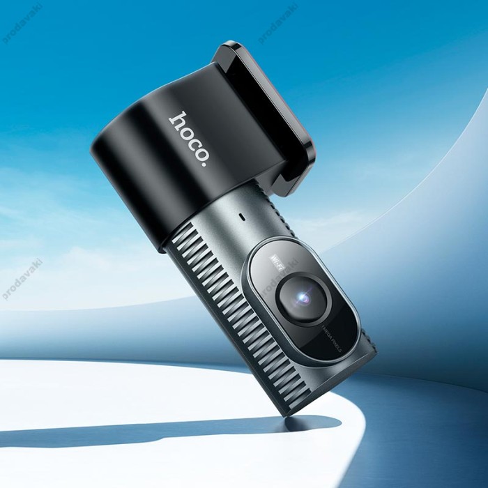 Відеореєстратор HOCO DV13 Screenless hidden driving recorder 720p 25fps WiFi Black