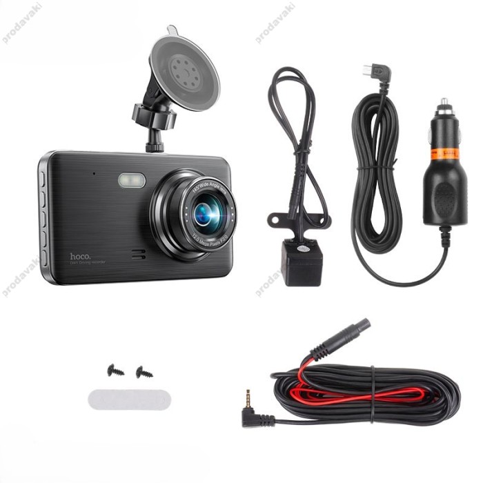 Відеореєстратор HOCO DI41 Driving recorder with rear camera 720p Black