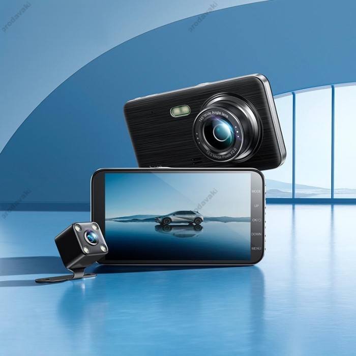 Відеореєстратор HOCO DI41 Driving recorder with rear camera 720p Black