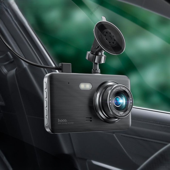 Відеореєстратор HOCO DI41 Driving recorder with rear camera 720p Black