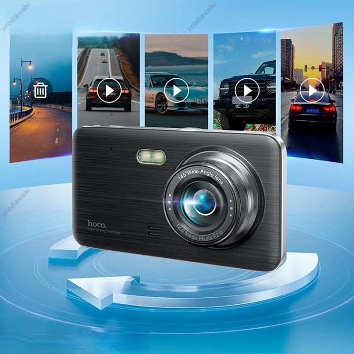 Відеореєстратор HOCO DI41 Driving recorder with rear camera 720p Black