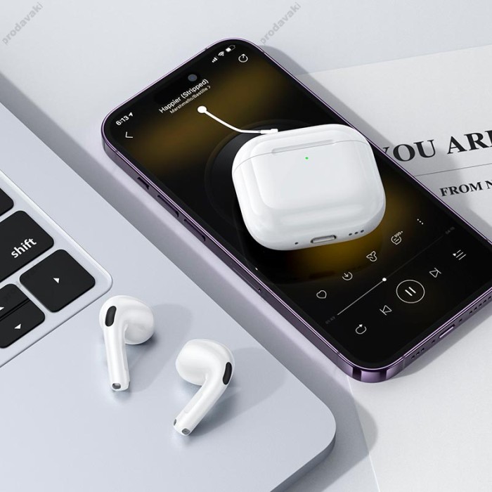 Бездротові Bluetooth навушники Hoco EW83 True wireless stereo headset BT 5.4 White