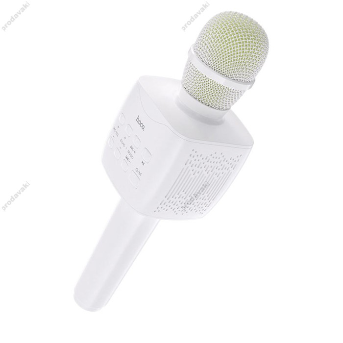 Портативна колонка-мікрофон HOCO BK5 Cantando karaoke microphone BT 5.0 White