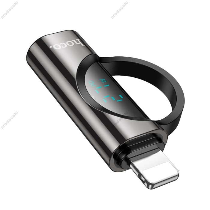 Перехідник HOCO UA32B Lightning male To Type-C female display adapter 27W Black