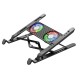 Підставка для ноутбука та MacBook Hoco DH17 Brilliant heat dissipation folding notebook stand Balck