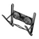 Підставка для ноутбука та MacBook Hoco DH17 Brilliant heat dissipation folding notebook stand Balck