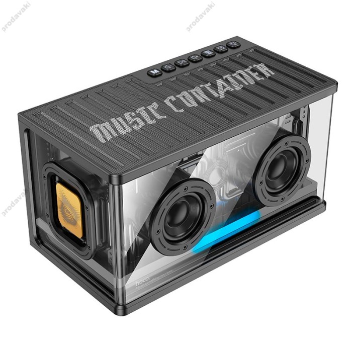 Портативна колонка Bluetooth HOCO BS62 Flash cold energy desktop speaker 40W Black