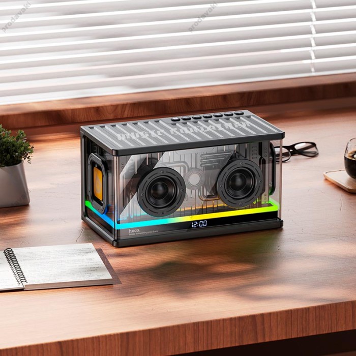 Портативна колонка Bluetooth HOCO BS62 Flash cold energy desktop speaker 40W Black