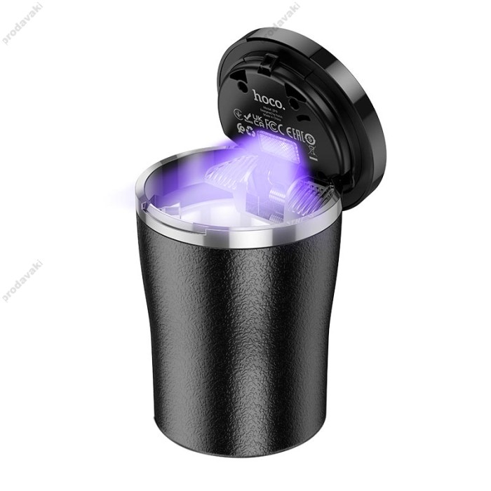 Автомобільна попільничка Hoco ZP9 Solar Car ashtray Black