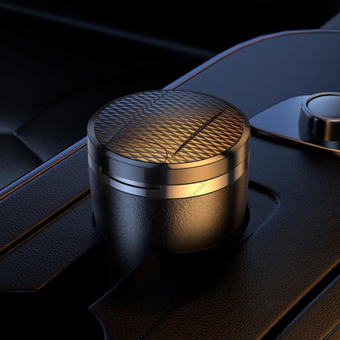 Автомобільна попільничка Hoco ZP9 Solar Car ashtray Black
