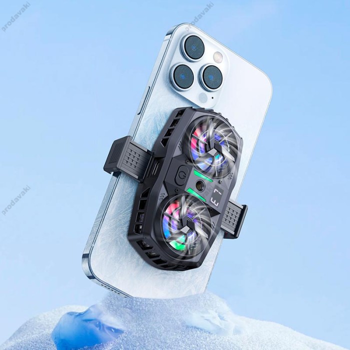 Кулер для телефону HOCO GM36 mustango mobile phone dual cooler 4.5-7" Black
