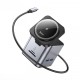 Бездротовий зарядний пристрій Type-C HUB (хаб) Hoco HB49 Effortless 9-in-1 wireless fast charging desktop station Gray