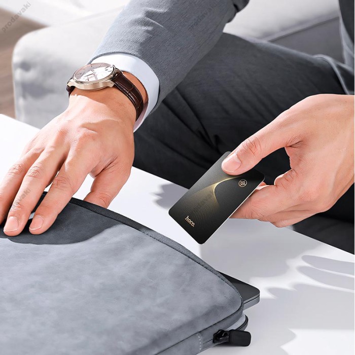 Пошуковий трекер HOCO E92 Saviour smart positioning anti-lost device Apple Find Me IP68 IOS Black