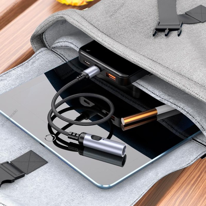 Запальничка Hoco UA30 Type-C mini cigarette lighter Black