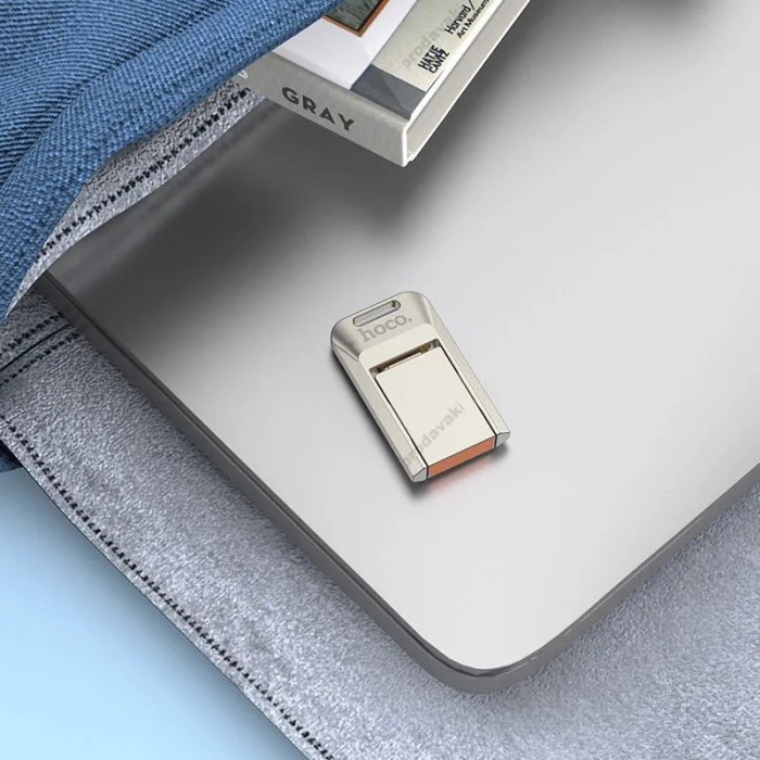 Флеш накопичувач USB-A / C HOCO UD17 Smart USB3.0 / Type-C (128GB) Gray