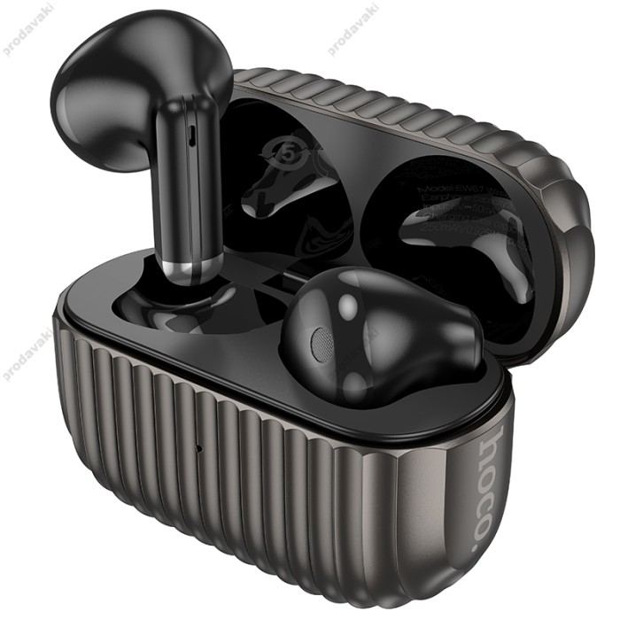Бездротові Bluetooth навушники Hoco EW67 Sonido true wireless BT 5.4 Metal Gray